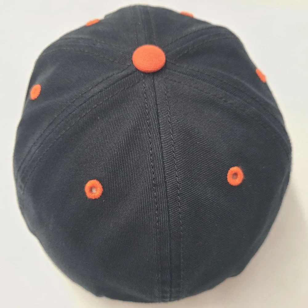 Norfolk Tides Hat Fitted M 47 Brand Franchise Black Orange MiLB Baseball Casual